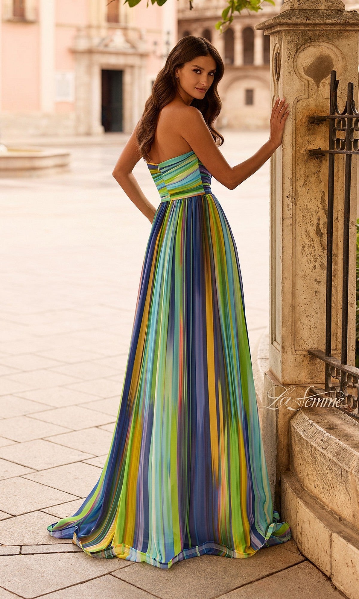 Long Prom Dress 33690 by La Femme Multi / 14