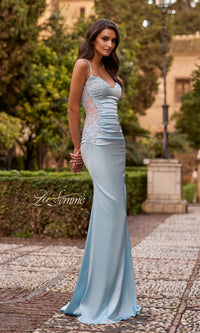 Ice Blue La Femme Long Prom Dress 33697 - Image