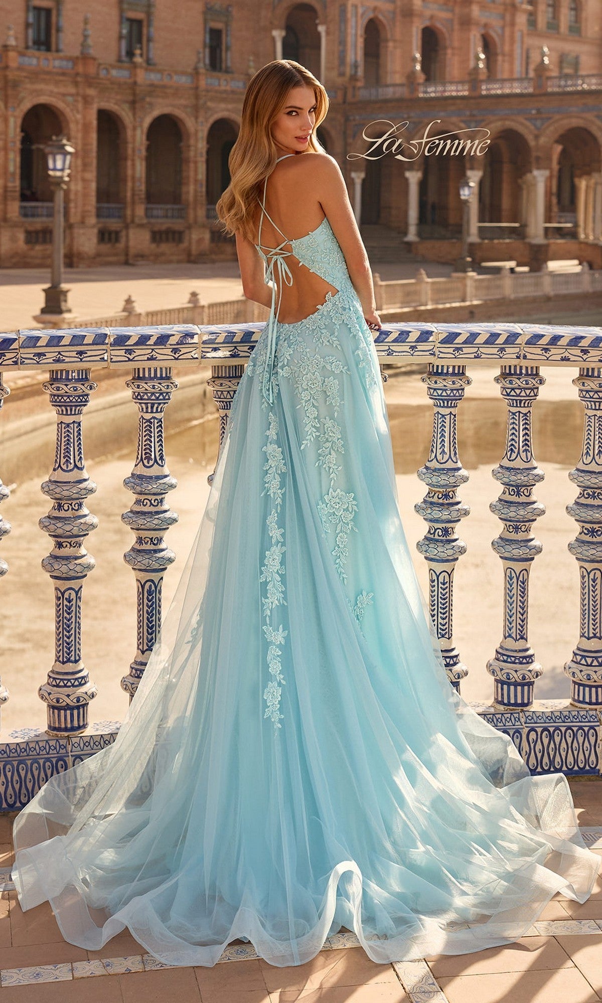 La Femme Long Prom Dress 33715 - Image