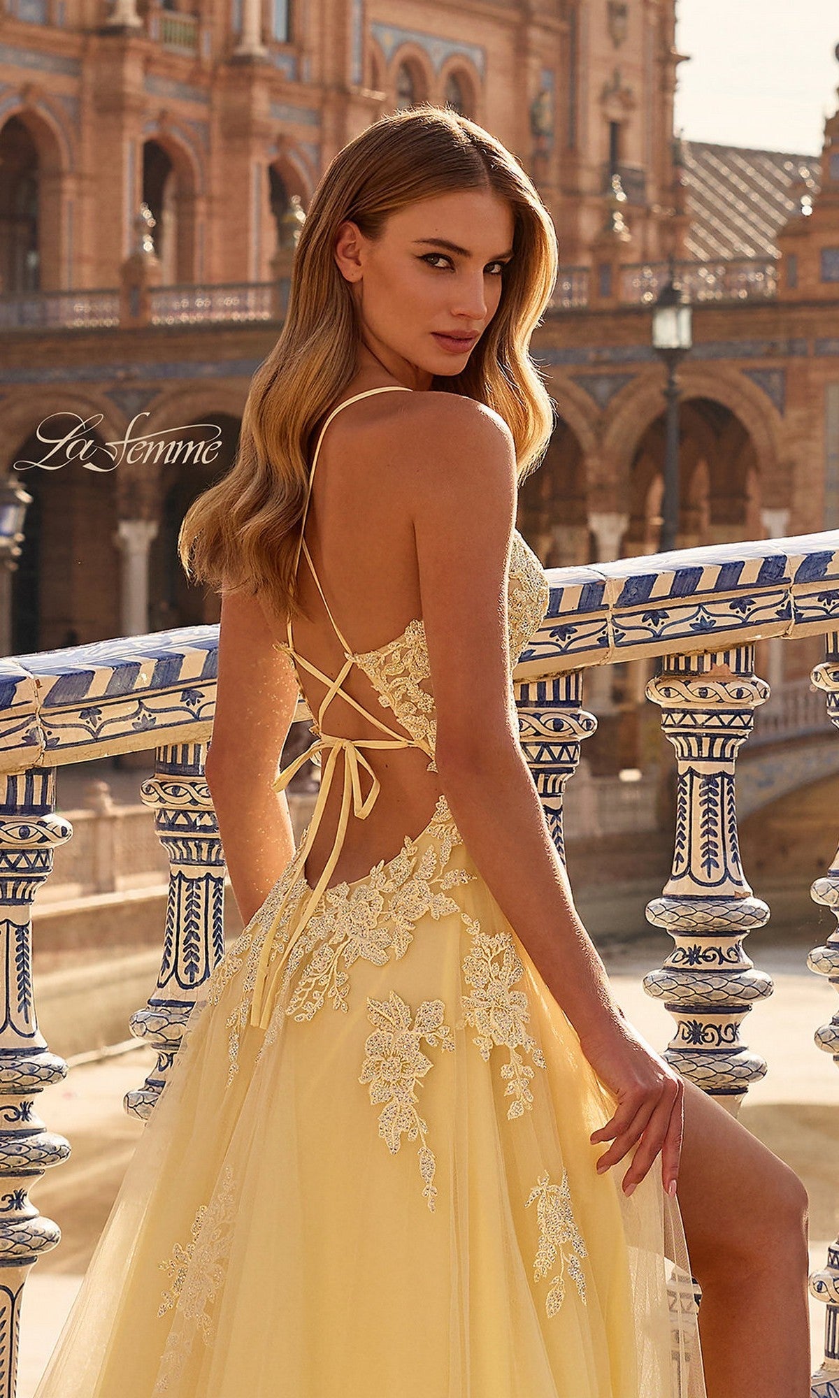 La Femme Long Prom Dress 33716 - Image