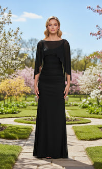 Black La Femme Long Formal Dress 33718 - Image