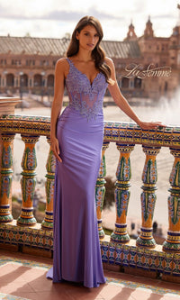 Periwinkle La Femme Long Prom Dress 33731 - Image