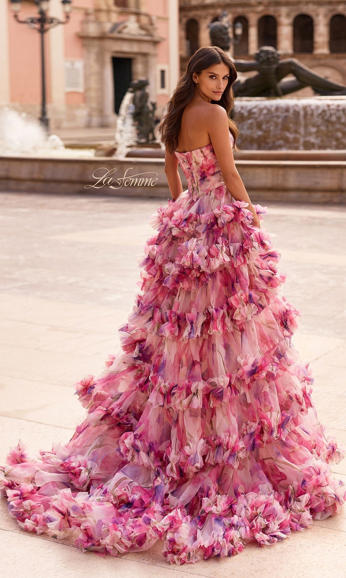 La Femme Long Prom Dress 33842 - Image