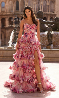 La Femme Long Prom Dress 33842 - Image