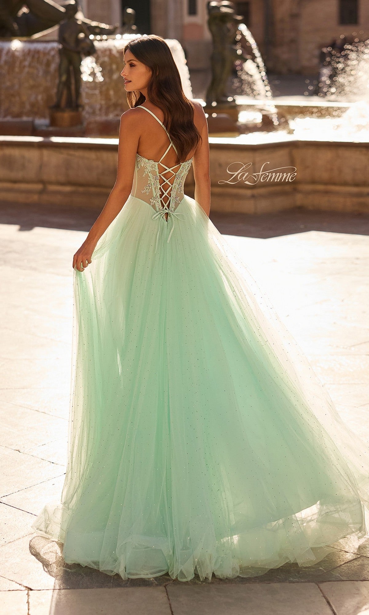 La Femme Long Prom Dress 33860 - Image
