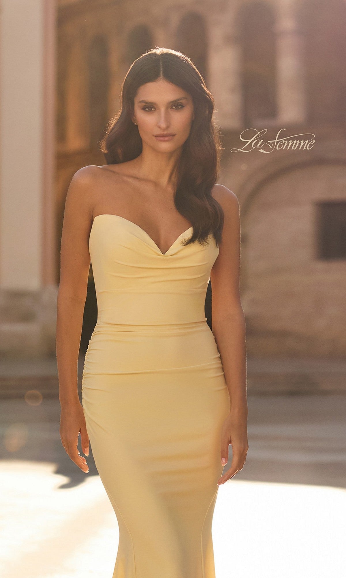 La Femme Long Prom Dress 33864 - Image