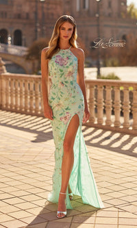 Mint La Femme Long Prom Dress 33869 - Image