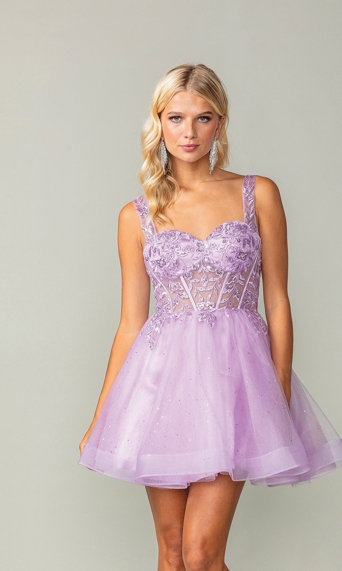 Short Dress 3390 by Dancing Queen Lilac / Large Short Dress 3390 by Dancing Queen Lilac / Large