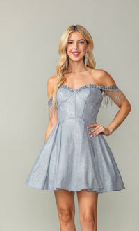 Silver Dancing Queen Short Party Dress 3392