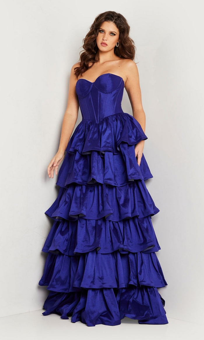 Purple Formal Long Dress 36619 by Jovani