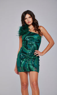 Green Jovani Short Party Dress 36713