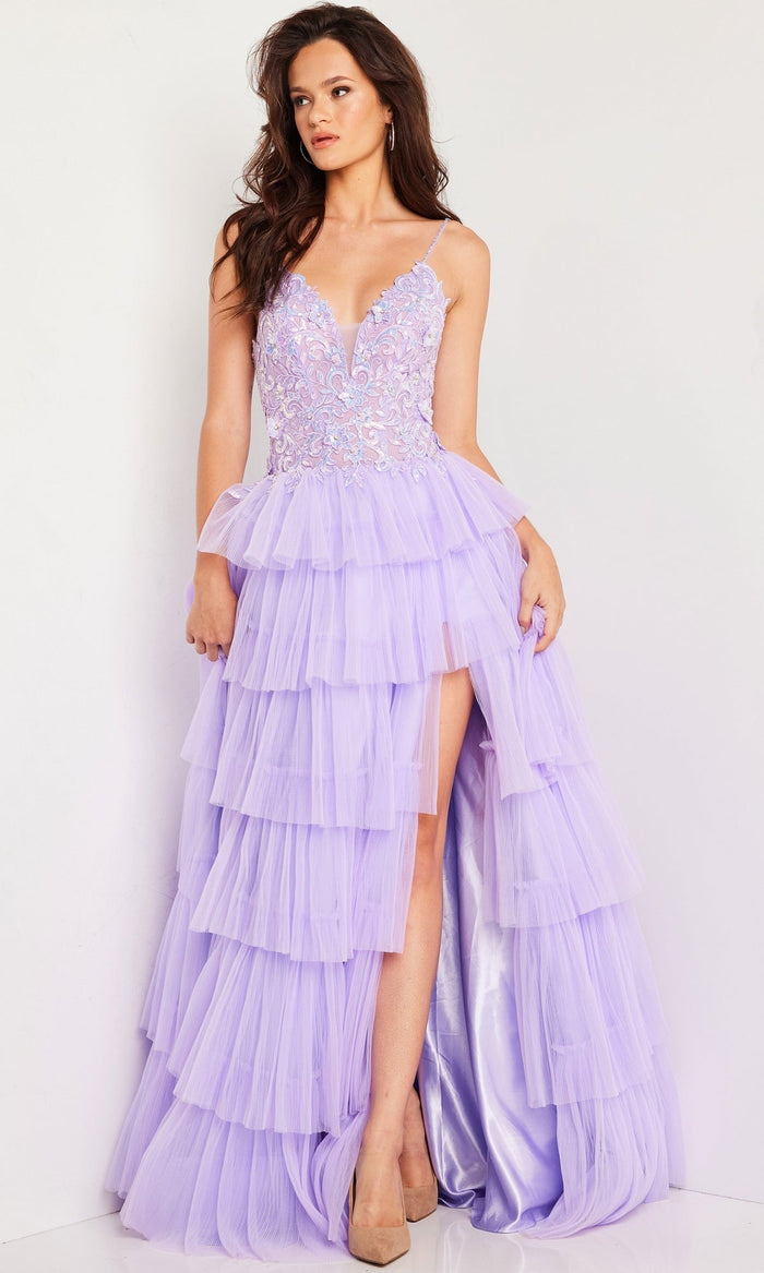 Lilac Formal Long Dress 37190 by Jovani