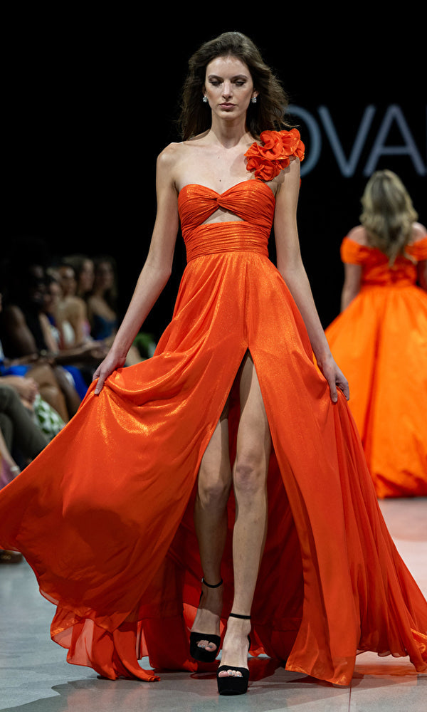 Orange Formal Long Dress 37254 by Jovani