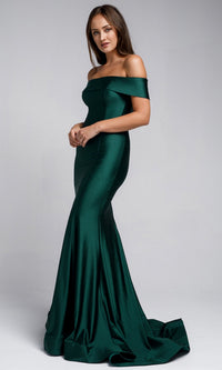 Emerald Green Amelia Couture Long Prom Dress 373