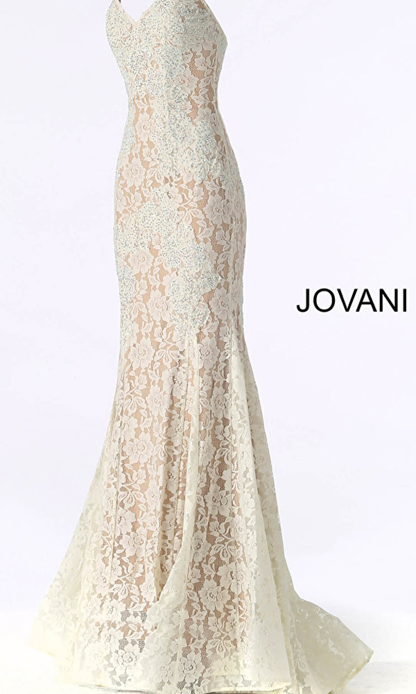 Ivory Formal Long Dress 37334 by Jovani