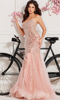 Blush Formal Long Dress 37412 by Jovani