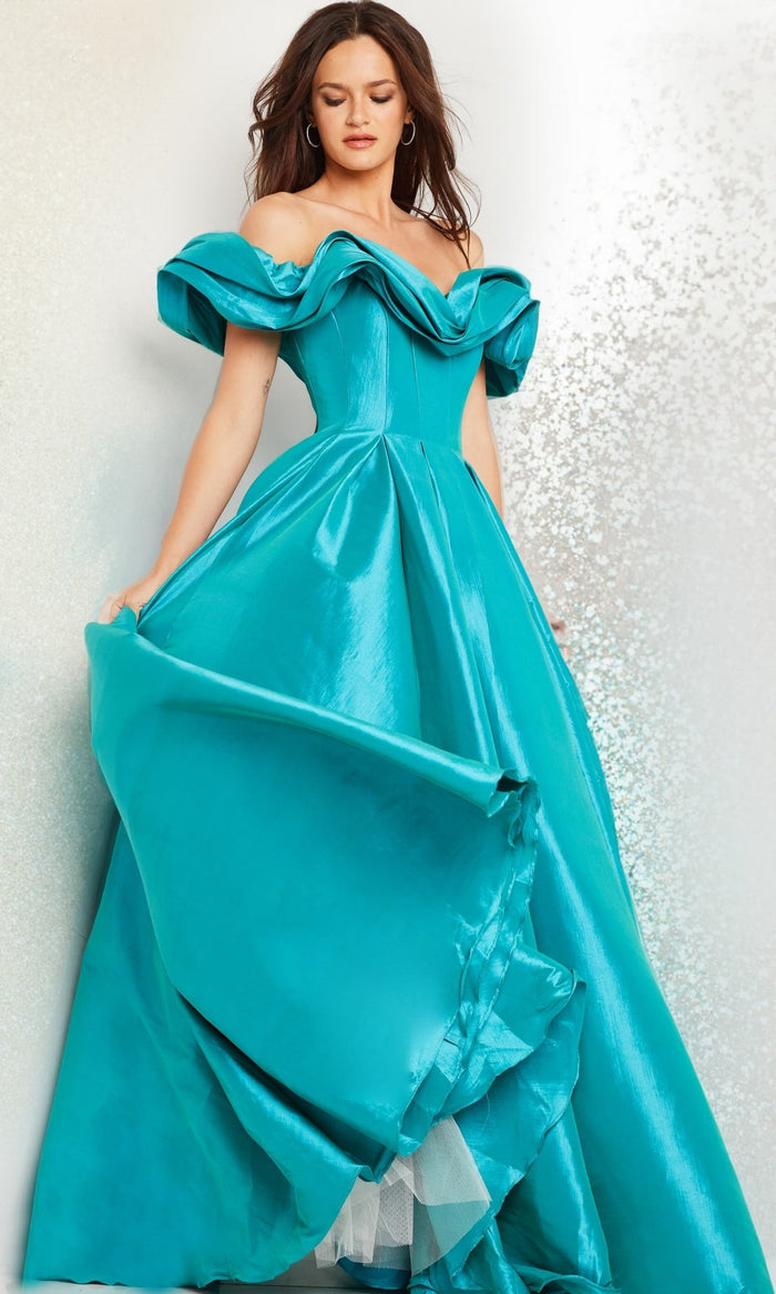 Aqua Formal Long Dress 37476 by Jovani