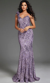 Lavender Jovani Long Formal Dress 37634