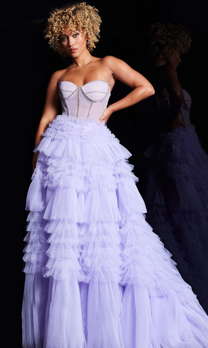 Lavender Formal Long Dress 38539 by Jovani