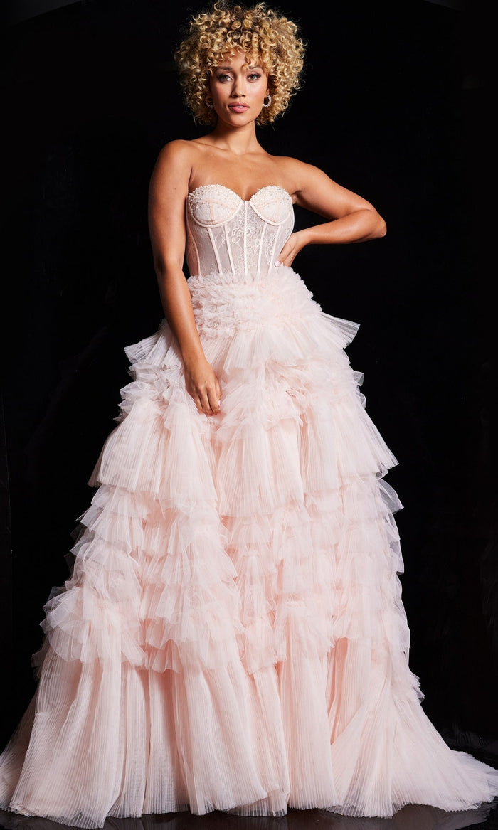 Pink Formal Long Dress 38540 by Jovani
