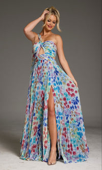 Print Jovani Long Formal Dress 38689 - Image