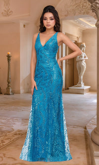 Aqua Blondie Nites Long Formal Dress 3878bn