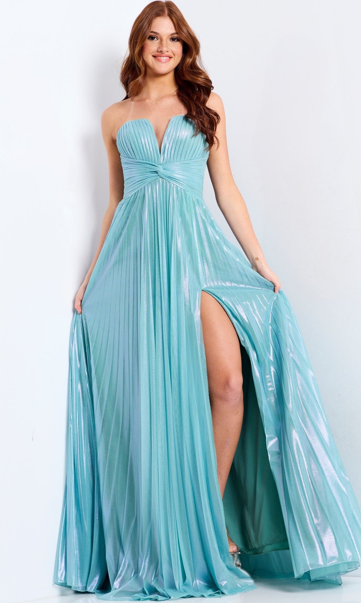 Mint Jovani Long Formal Dress 39023 - Image
