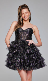 Black Jovani Short Party Dress 39654