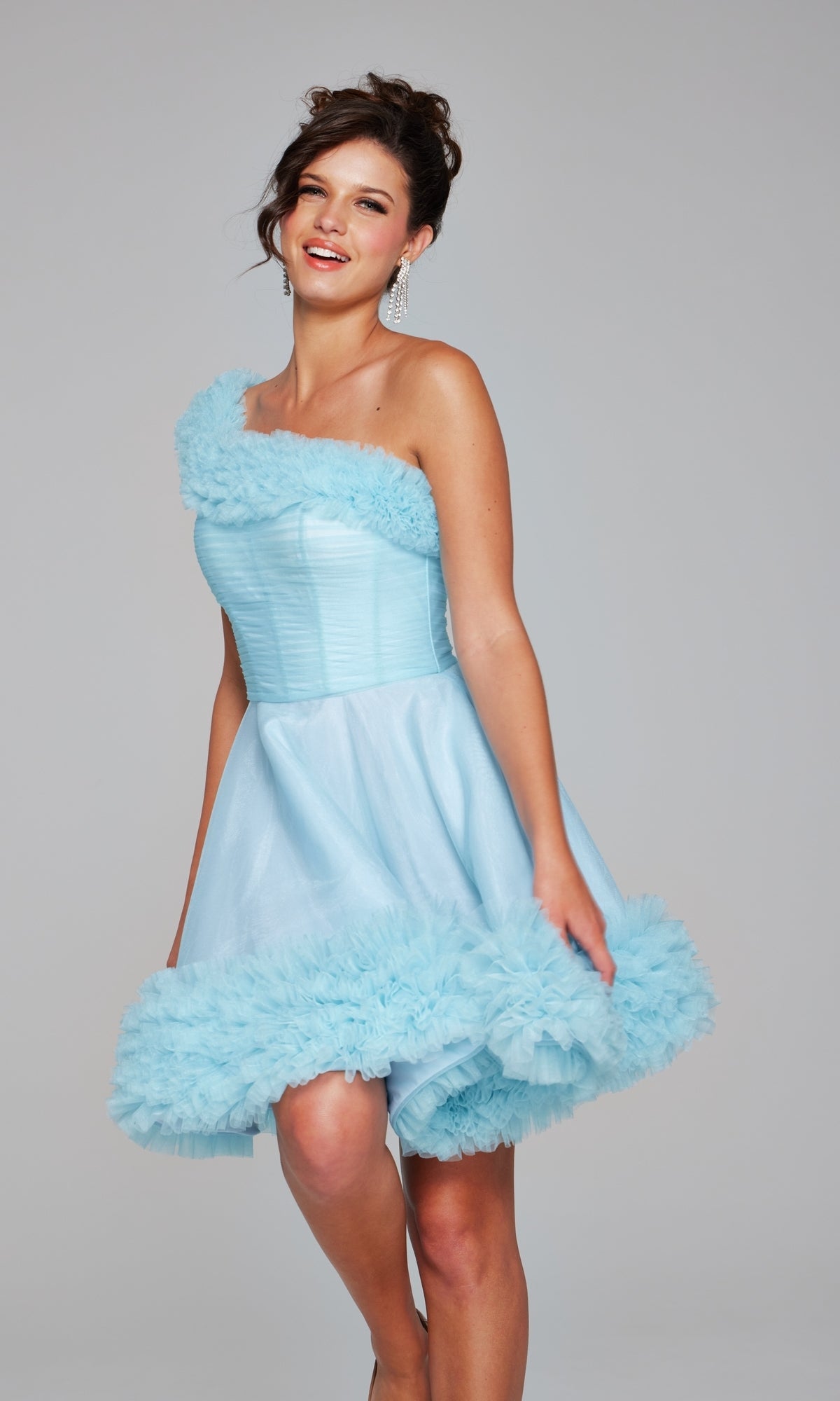 Light Blue Jovani Short Party Dress 39665