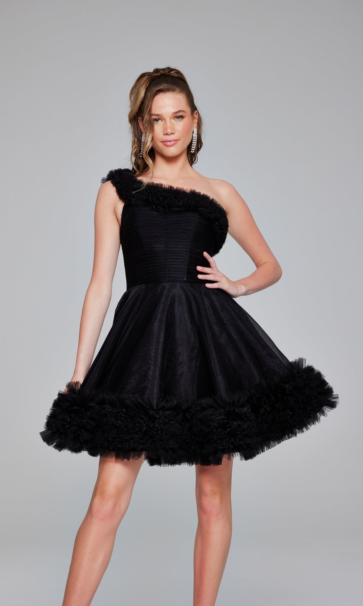 Black Jovani Short Party Dress 39665