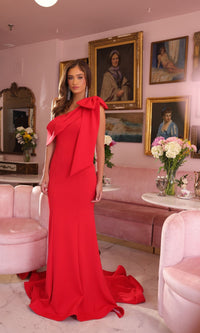 Red Ava Presley Long Formal Dress 40023