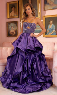 Lilac Ava Presley Long Formal Dress 40054 - Image