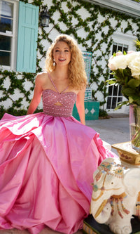 Bubble Gum Ava Presley Long Formal Dress 40054