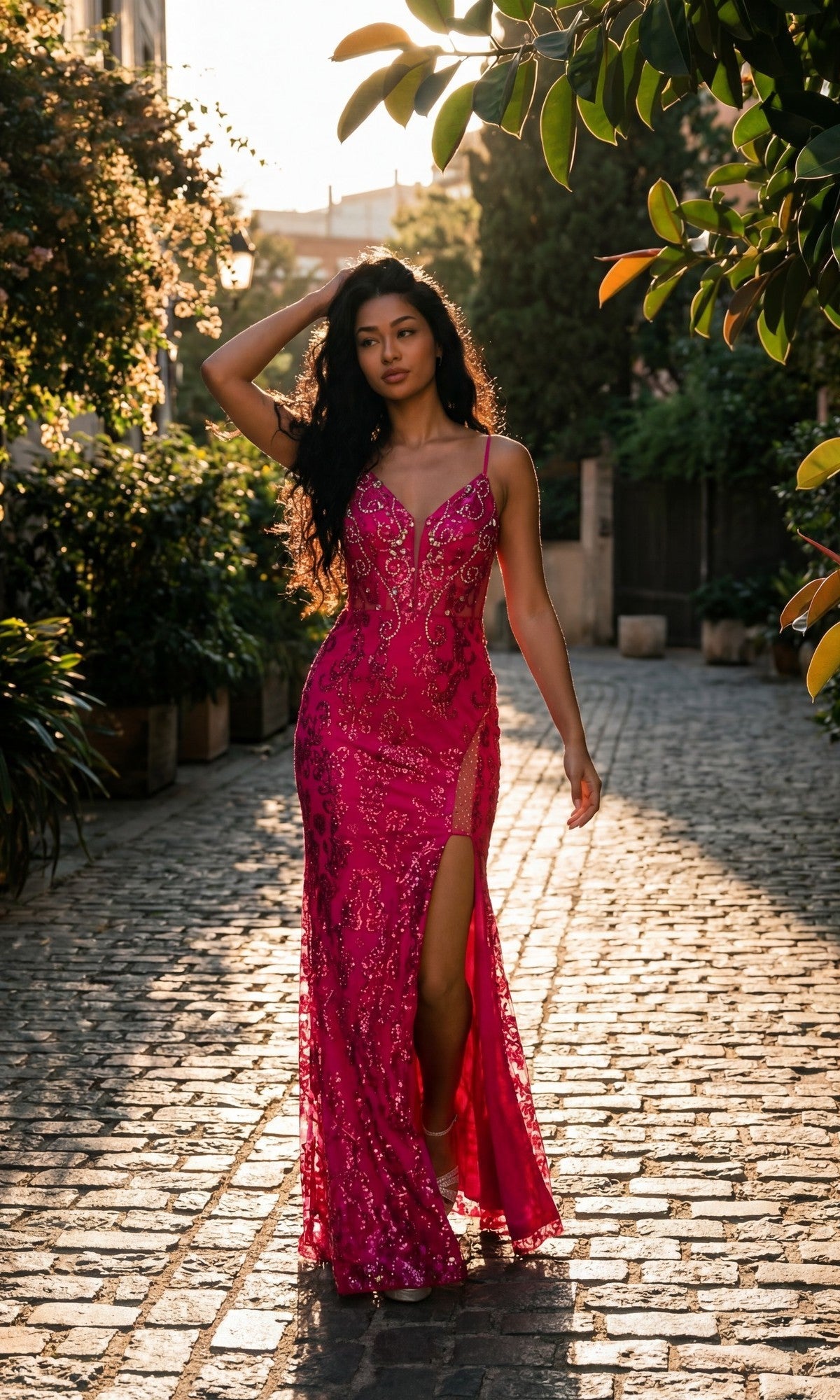 Chicas Long Formal Dress 4028