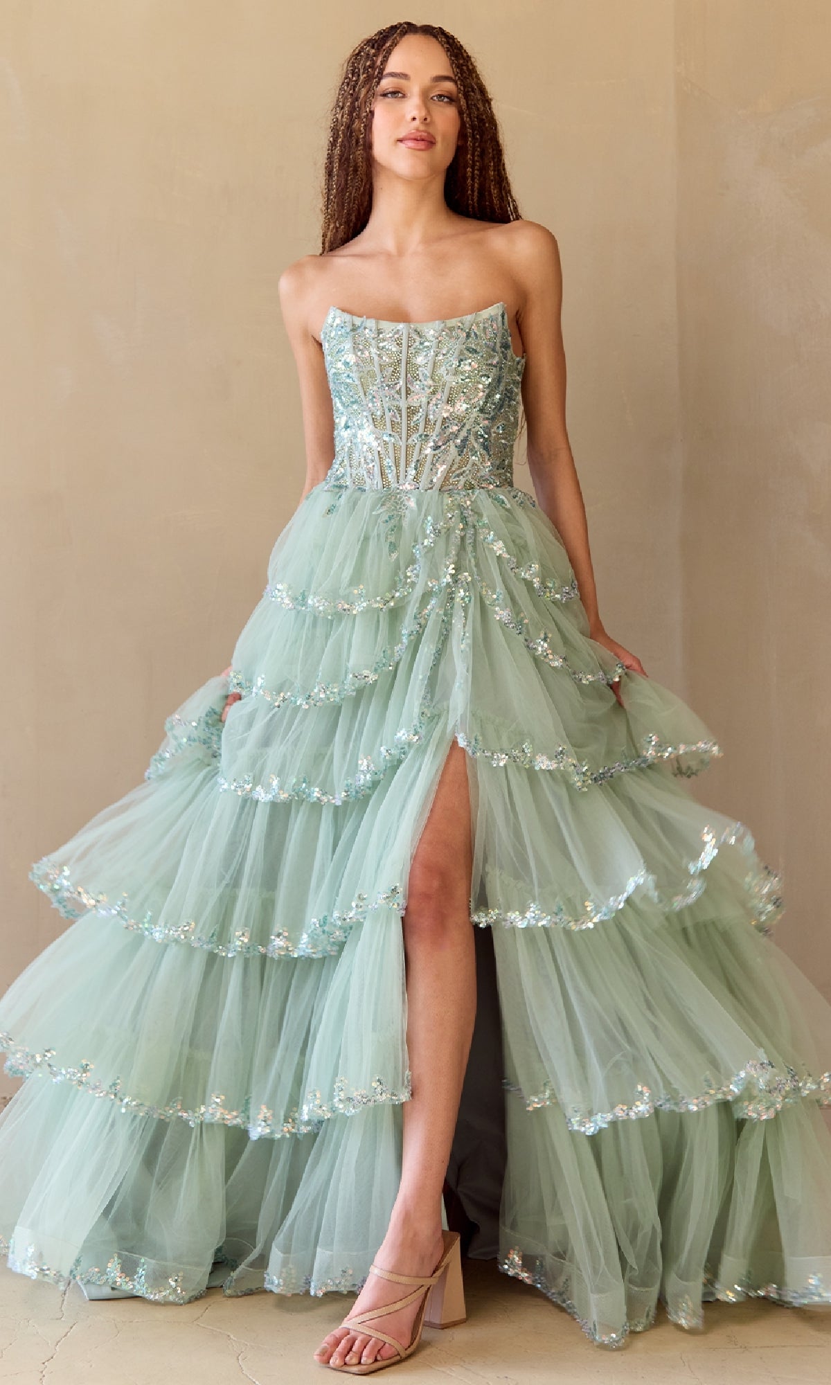 Amelia Couture Long Formal Dress 4033