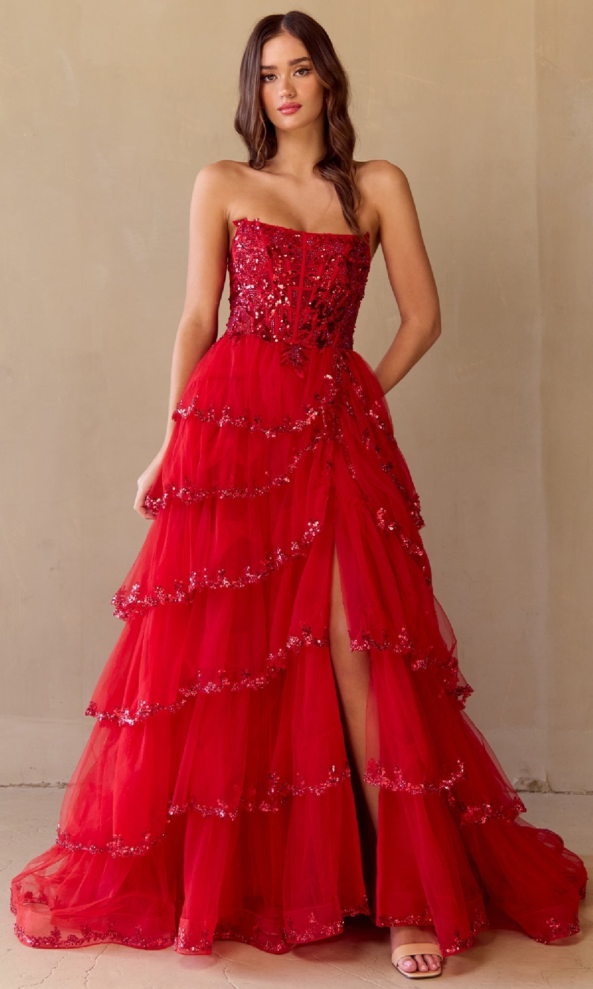 Amelia Couture Long Formal Dress 4033