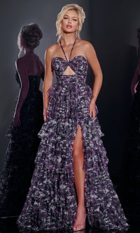 Purple Jovani Long Formal Dress 40423