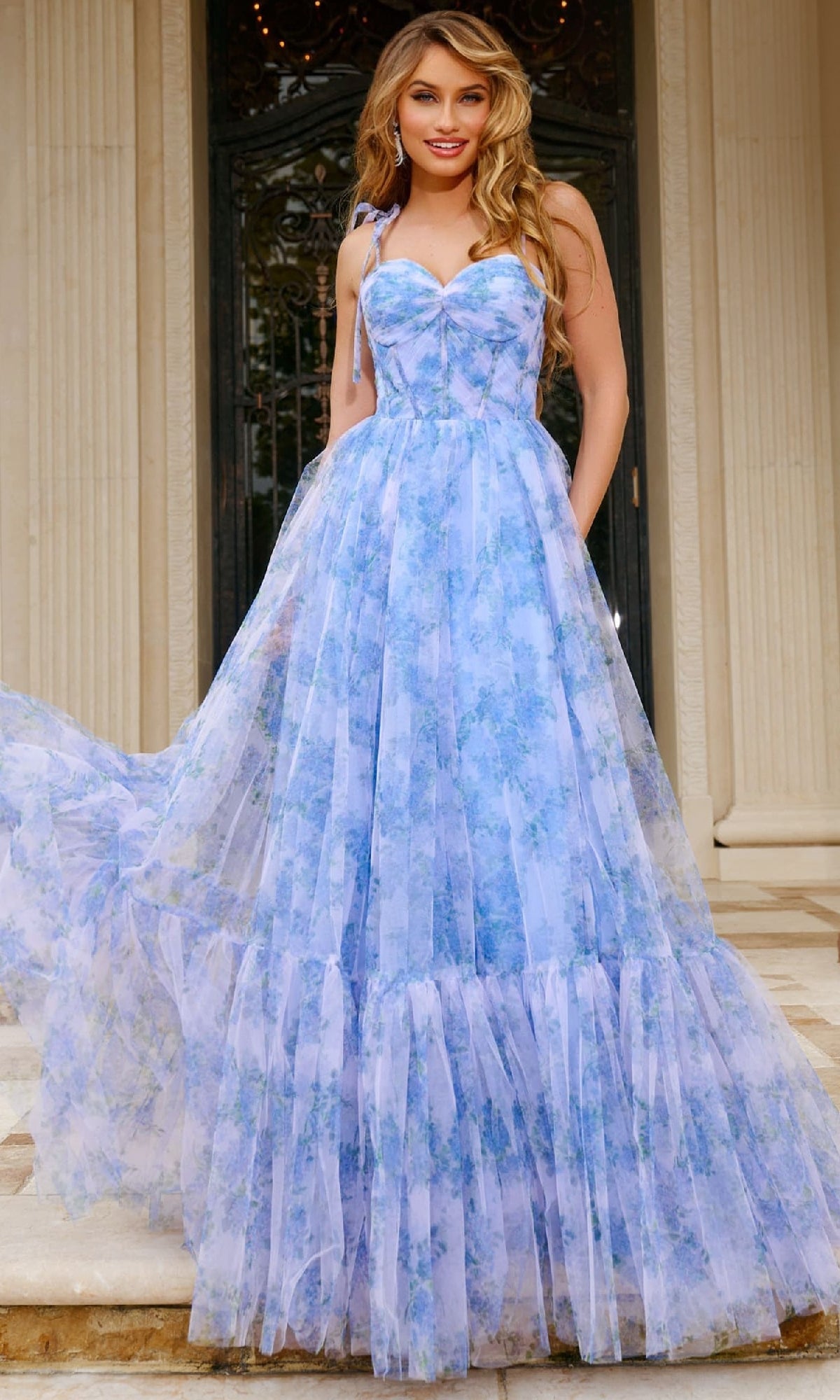 Lilac Jovani Long Formal Dress 40432