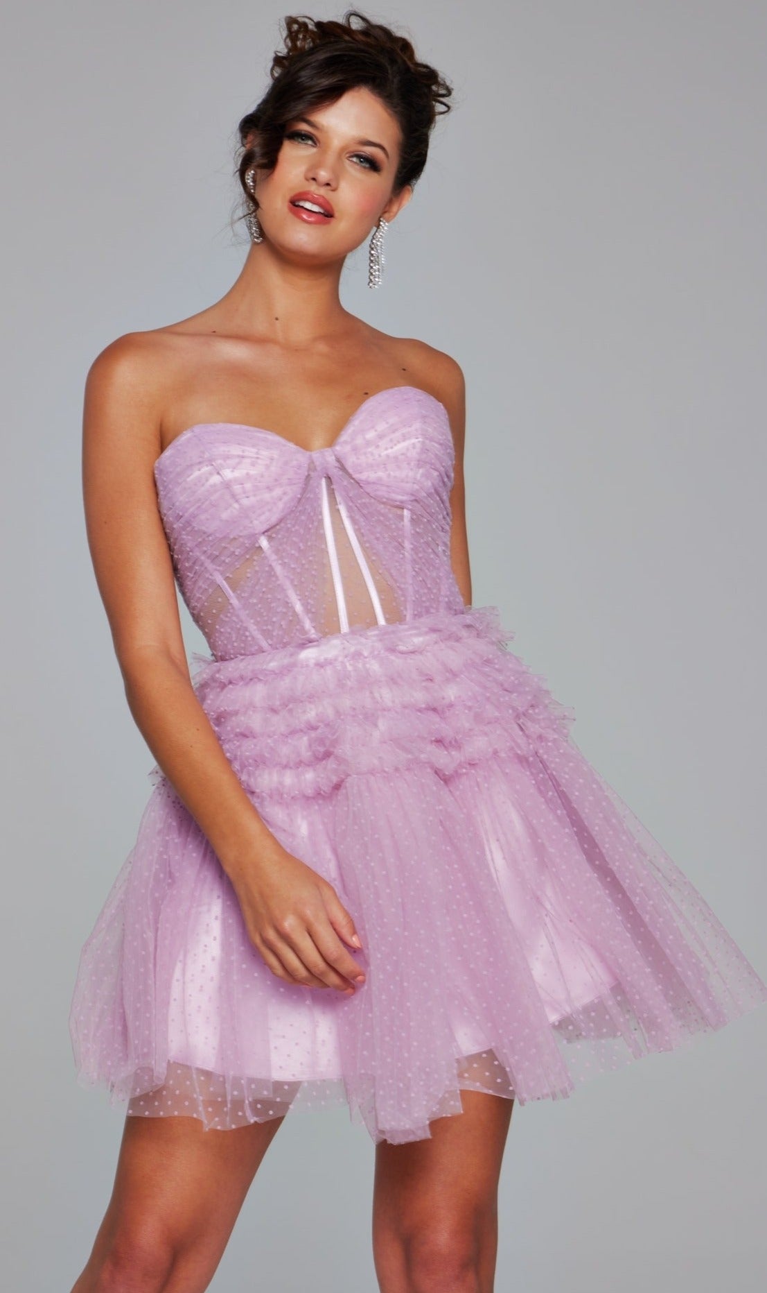 Lilac Jovani Short Party Dress 40467