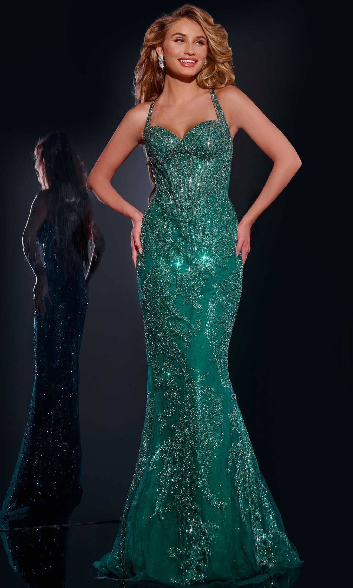 Jovani 40470 Prom Dress - Emerald | NewYorkDress Jovani 40470 Prom Dress - Emerald | NewYorkDress