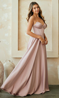 Dusty Rose Amelia Couture Long Prom Dress 4053