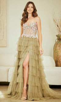 Olive Amelia Couture Long Prom Dress 4060
