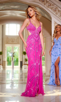 Magenta Jovani Long Formal Dress 41088