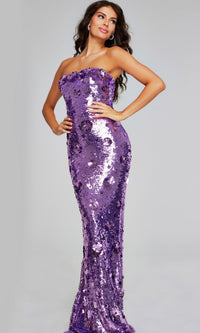 Lilac Jovani Long Formal Dress 42154