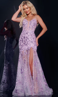 Lilac Jovani Long Formal Dress 42203