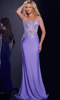 Violet Jovani Long Formal Dress 42221 - Image