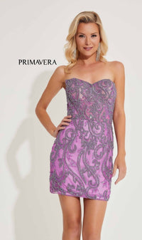Orchid Primavera Short Party Dress 4227