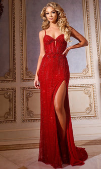 Red Jovani Long Formal Dress 42541