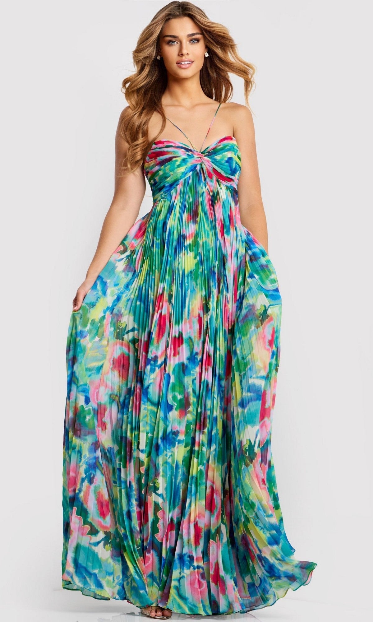 Print Jovani Long Formal Dress 42558 - Image