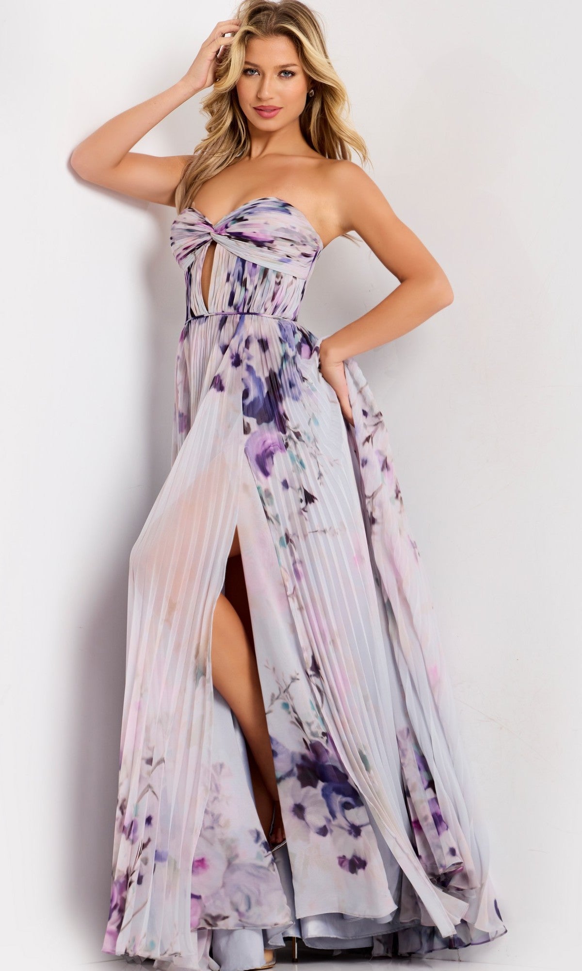 Print Jovani Long Formal Dress 42564 - Image